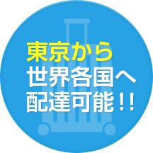 東京から世界各国へ達可能！！